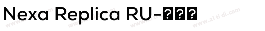 Nexa Replica RU字体转换